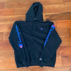 Champion Black Large Hoodie